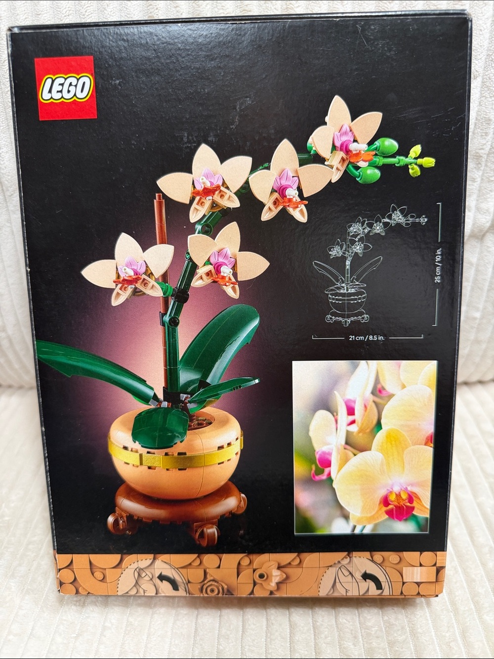 Lego Mini Orchid Botanical Accent in Pink, Green, and Tan. New. Not opened. - Picture 2 of 8